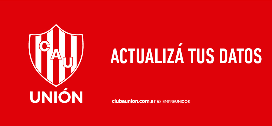 Actualizar datos de socio - Club Atlético Union