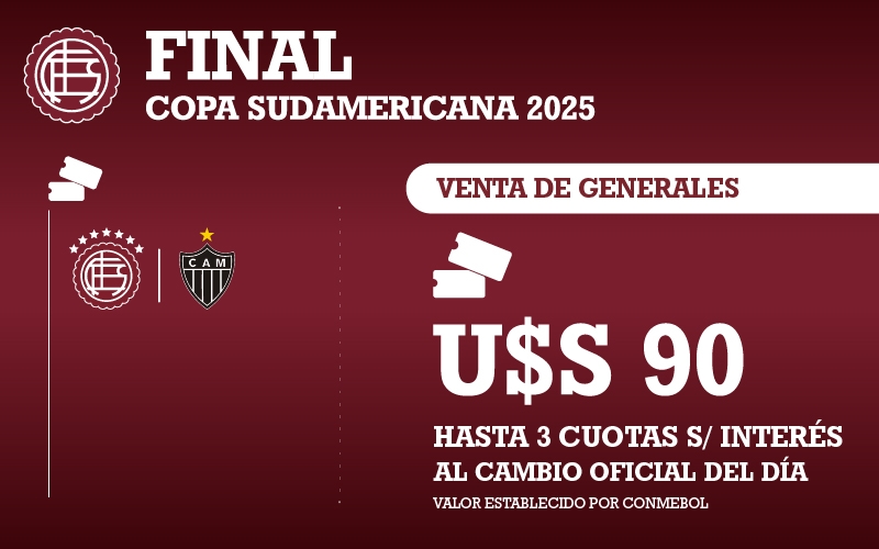 ENTRADAS FINAL SUDAMERICANA