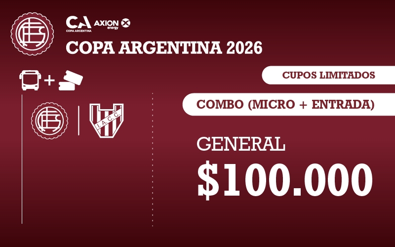 Lanús vs Instituto (Micro + entrada)
