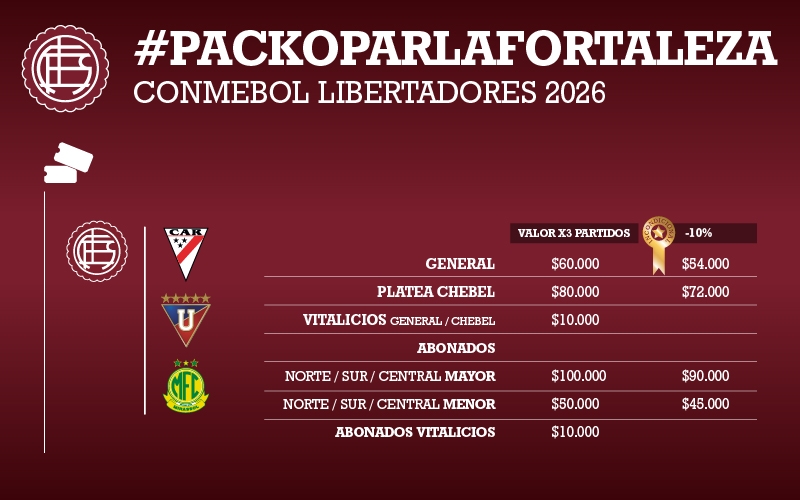Pack Libertadores 2026