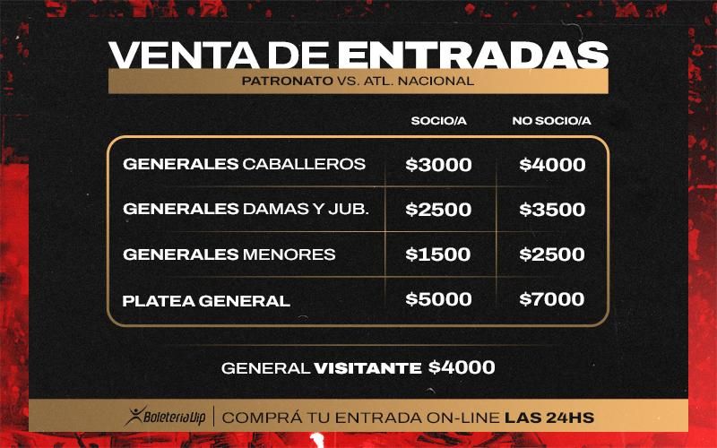 Patronato vs Atletico Nacional
