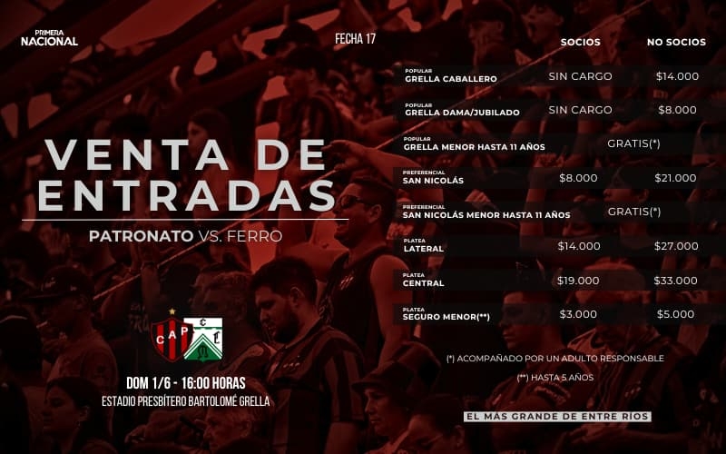 Patronato vs Ferro