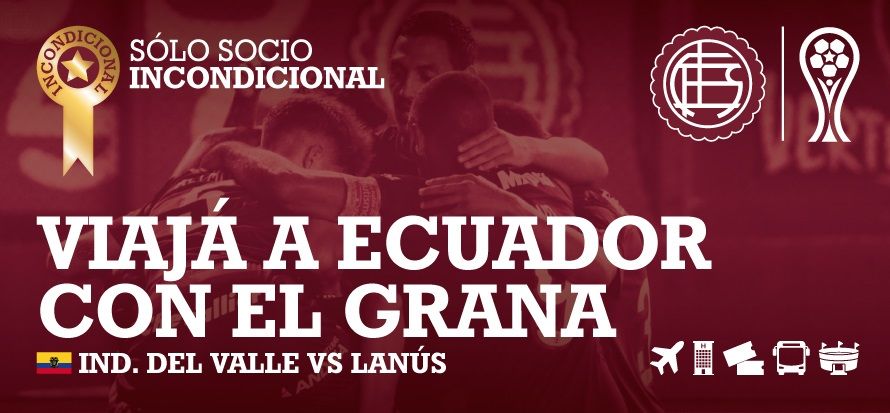SORTEO VIAJE ECUADOR - SOCIO INCONDICIONAL