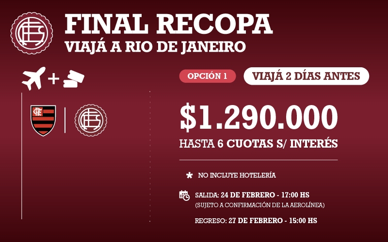 Viaje RECOPA 2026 Charter 1