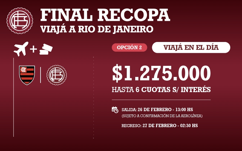 Viaje RECOPA 2026 Charter 2