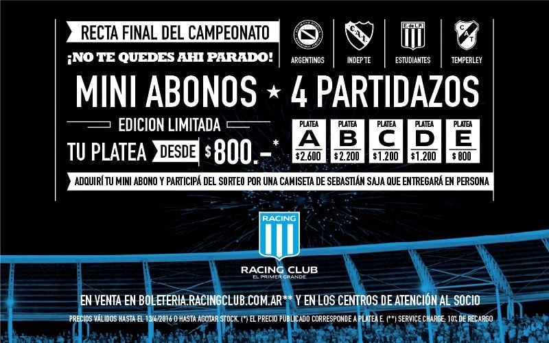 Mini Abonos Racing