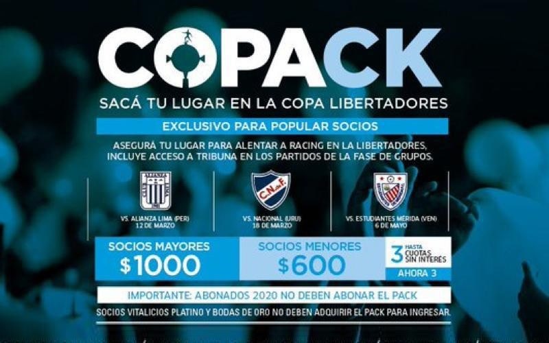 PACK LIBERTADORES 2020